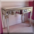 F31. Mirrored desk. 31"h x 40"w x 19"d 
